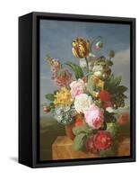 Bouquet of Flowers in a Vase-Jan Frans van Dael-Framed Stretched Canvas