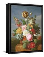 Bouquet of Flowers in a Vase-Jan Frans van Dael-Framed Stretched Canvas