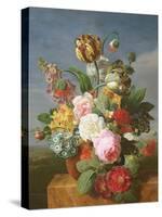 Bouquet of Flowers in a Vase-Jan Frans van Dael-Stretched Canvas