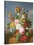 Bouquet of Flowers in a Vase-Jan Frans van Dael-Stretched Canvas