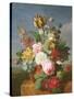 Bouquet of Flowers in a Vase-Jan Frans van Dael-Stretched Canvas