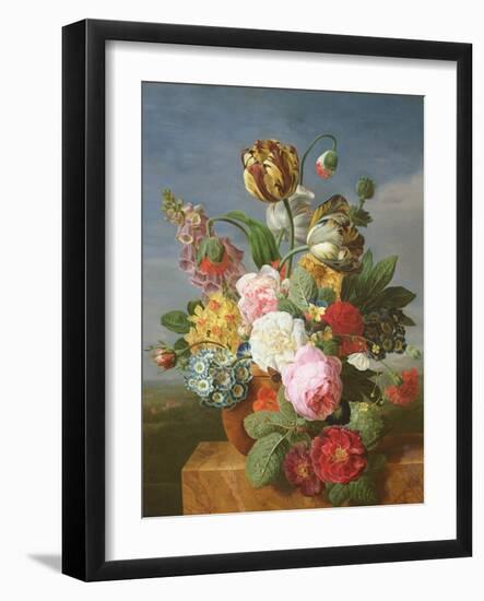Bouquet of Flowers in a Vase-Jan Frans van Dael-Framed Giclee Print