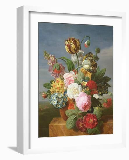 Bouquet of Flowers in a Vase-Jan Frans van Dael-Framed Giclee Print