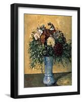 Bouquet of Flowers in a Vase-Paul Cézanne-Framed Premium Giclee Print