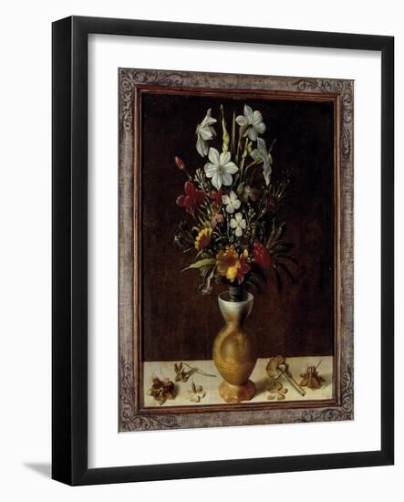 Bouquet of Flowers in a Vase-Ludger Tom Ring-Framed Giclee Print