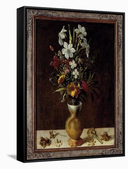 Bouquet of Flowers in a Vase-Ludger Tom Ring-Framed Stretched Canvas