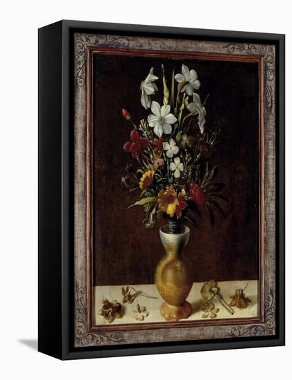 Bouquet of Flowers in a Vase-Ludger Tom Ring-Framed Stretched Canvas