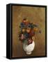 Bouquet of Flowers in a White Vase-Odilon Redon-Framed Stretched Canvas