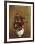 Bouquet of Flowers in a White Vase-Odilon Redon-Framed Giclee Print