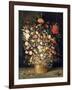 Bouquet of Flowers in a Wooden Vase, 1603-Jan Brueghel the Elder-Framed Giclee Print