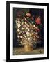 Bouquet of Flowers in a Wooden Vase, 1603-Jan Brueghel the Elder-Framed Giclee Print