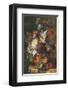 Bouquet Of Flowers In An Urn-Jan van Huysum-Framed Premium Giclee Print