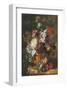 Bouquet Of Flowers In An Urn-Jan van Huysum-Framed Premium Giclee Print