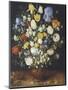 Bouquet of Flowers in Ceramic Vase-Jan Brueghel the Elder-Mounted Giclee Print