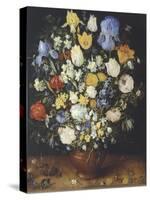 Bouquet of Flowers in Ceramic Vase-Jan Brueghel the Elder-Stretched Canvas