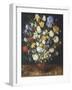 Bouquet of Flowers in Ceramic Vase-Jan Brueghel the Elder-Framed Giclee Print