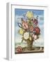 Bouquet of Flowers on a Ledge, 1619-Ambrosius The Elder Bosschaert-Framed Giclee Print