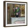 Bouquet of Flowers on the Fireplace, 1920-Henri Lebasque-Framed Giclee Print