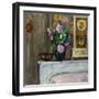 Bouquet of Flowers on the Fireplace, 1920-Henri Lebasque-Framed Giclee Print