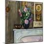 Bouquet of Flowers on the Fireplace, 1920-Henri Lebasque-Mounted Giclee Print