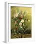 Bouquet of Flowers with a Rustic Wooden Jardiniere-Camille Pissarro-Framed Giclee Print