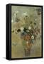 Bouquet of Flowers with Butterflies-Odilon Redon-Framed Stretched Canvas