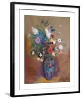 Bouquet of Flowers-Odilon Redon-Framed Premium Giclee Print