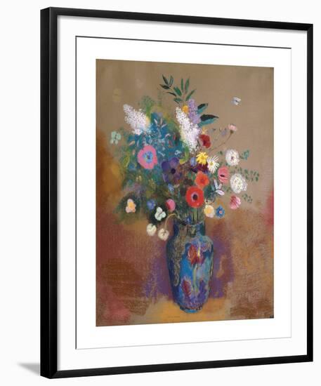 Bouquet of Flowers-Odilon Redon-Framed Premium Giclee Print