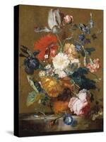 Bouquet of Flowers-Jan van Huysum-Stretched Canvas