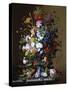 Bouquet of Flowers-George C. Lambdin-Stretched Canvas