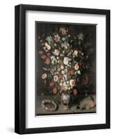 Bouquet of Flowers-Peter Binoit-Framed Premium Giclee Print