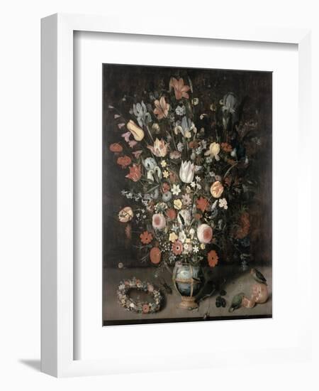 Bouquet of Flowers-Peter Binoit-Framed Premium Giclee Print