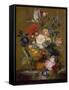 Bouquet of Flowers-Jan van Huysum-Framed Stretched Canvas