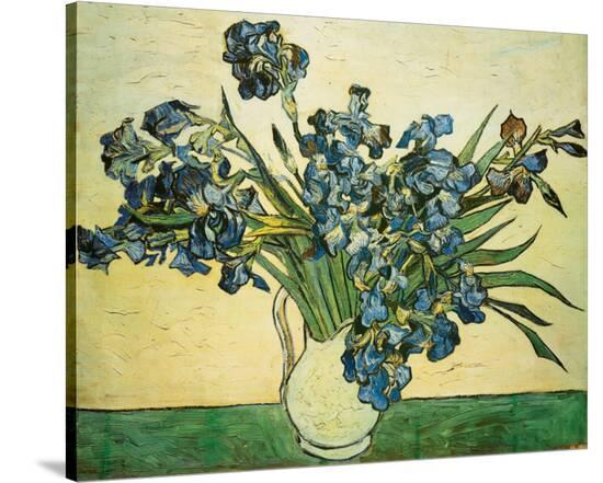 Bouquet of Irises-Vincent van Gogh-Stretched Canvas