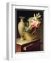 Bouquet of Lilies and Roses in a Basket, 1814-Antoine Berjon-Framed Giclee Print