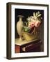 Bouquet of Lilies and Roses in a Basket, 1814-Antoine Berjon-Framed Giclee Print