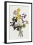 Bouquet of Mixed Flowers-Jean Louis Prevost-Framed Giclee Print