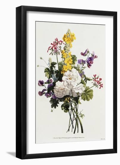 Bouquet of Mixed Flowers-Jean Louis Prevost-Framed Premium Giclee Print
