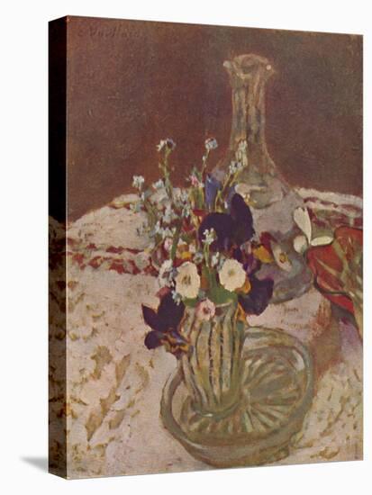 'Bouquet of Pansies, Forget-me-nots, and Daisies (About 1900)', c1900, (1946)-Edouard Vuillard-Stretched Canvas