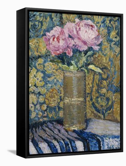 Bouquet of Peonies, Le Bouquet de Pivoines-Henri Martin-Framed Stretched Canvas