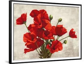 Bouquet of Poppies-Jenny Thomlinson-Framed Art Print