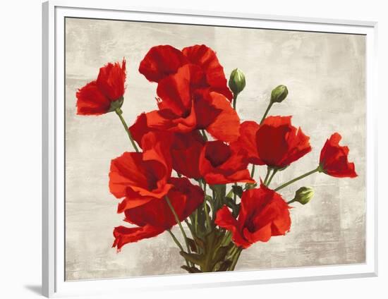 Bouquet of Poppies-Jenny Thomlinson-Framed Art Print