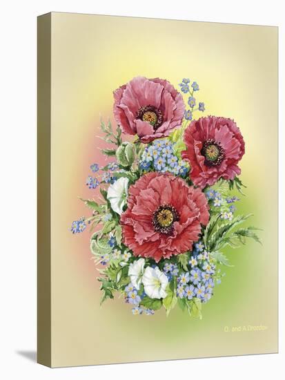 Bouquet of Poppies-Olga And Alexey Drozdov-Stretched Canvas