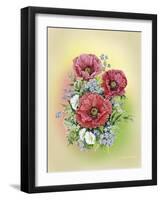 Bouquet of Poppies-Olga And Alexey Drozdov-Framed Giclee Print