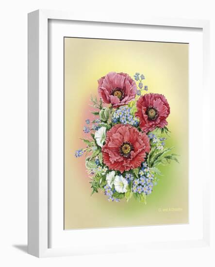 Bouquet of Poppies-Olga And Alexey Drozdov-Framed Giclee Print