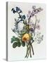 Bouquet of Rose, Narcissus and Hyacinth by Jean Louis Prevost-Fine Art Photographic-Stretched Canvas