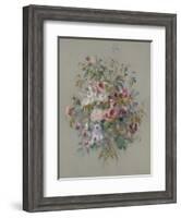 Bouquet of Roses, 1879 (Oil on Panel)-Pierre Auguste Renoir-Framed Giclee Print