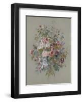 Bouquet of Roses, 1879 (Oil on Panel)-Pierre Auguste Renoir-Framed Giclee Print