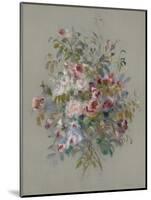 Bouquet of Roses, 1879 (Oil on Panel)-Pierre Auguste Renoir-Mounted Giclee Print