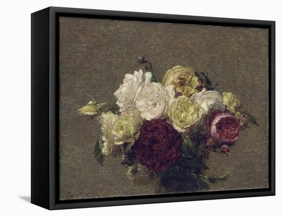 Bouquet of Roses, 1879-Henri Fantin-Latour-Framed Stretched Canvas